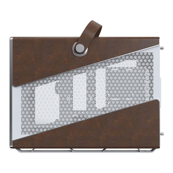 Montech Heritage TG Caja de PC Midi Tower Blanca con Imitación Piel y Ventana Lateral 5