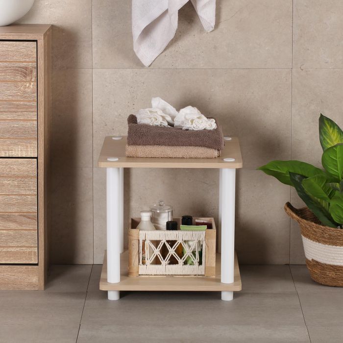 Estanteria 2 Alturas Blanca Versa 40X41CM 1