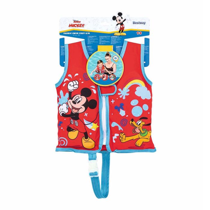 Bestway Chaleco Disney Mickey Mouse UPF 50+ 51 cm +1 a 3 Años Piscina y Playa 09101 18 Bestway Chaleco Disney Mickey Mouse UPF 50+ 51 cm +1 a 3 Años Piscina y Playa 09101 18