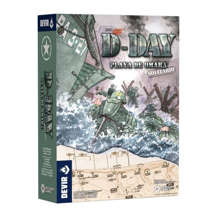 Devir Juego de Mesa D-Day: Playa de Omaha - Wargame Solitario Segunda Guerra Mundial, Estrategia Histórica 1944, Nominado Golden Geek y Premio Charles S. Roberts 0 Devir Juego de Mesa D-Day: Playa de Omaha - Wargame Solitario Segunda Guerra Mundial, Estrategia Histórica 1944, Nominado Golden Geek y Premio Charles S. Roberts 0