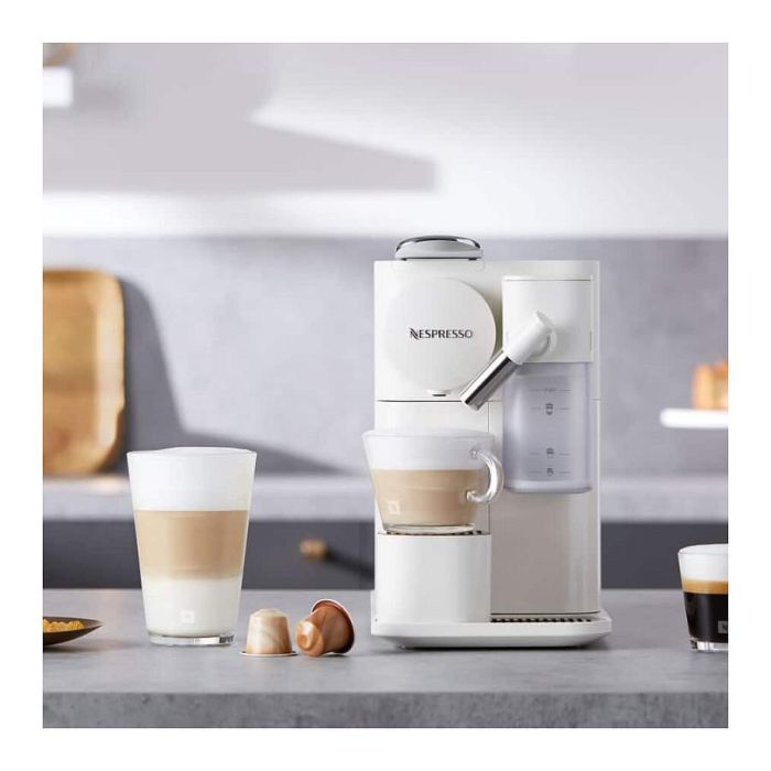 DeLonghi Lattissima One EN510.W Cafetera Espresso Nespresso, 1 L, 1400 W, Tanque de Leche, Blanco DeLonghi Lattissima One EN510.W Cafetera Espresso Nespresso, 1 L, 1400 W, Tanque de Leche, Blanco