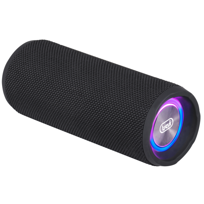 Trevi XR 8A25 Altavoz Portátil Inalámbrico 14W Negro con USB-C, Batería Litio, Lector MicroSD, Iluminación LED y Micrófono