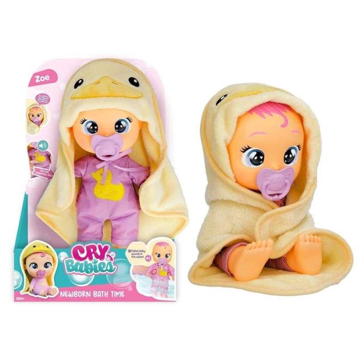 Muñeco bebe lloron hora del baño con dana o zoe 30 cm ¡cuando se mojan balbucean o lloran! incluye 2 accesorios - modelos surtidos 2
