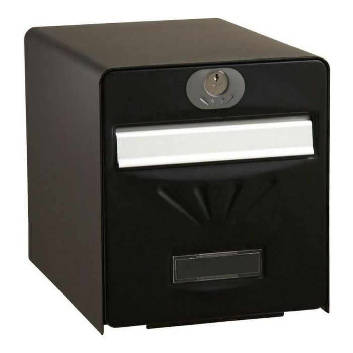 Burg Wachter Buzón de Correo Negro de Acero Galvanizado, con Puerta Trasera de Vidrio y Bisagras Inoxidables. Resistente a Corrosión y Abrasión. 1 Burg Wachter Buzón de Correo Negro de Acero Galvanizado, con Puerta Trasera de Vidrio y Bisagras Inoxidables. Resistente a Corrosión y Abrasión. 1