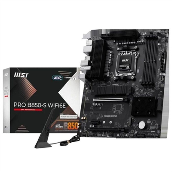 MSI 911-7E80-002 PRO B850-S Placa base ATX AMD B850 Zócalo AM5, AMD Ryzen 7000/8000/9000, DDR5, Wi-Fi 6E 23 MSI 911-7E80-002 PRO B850-S Placa base ATX AMD B850 Zócalo AM5, AMD Ryzen 7000/8000/9000, DDR5, Wi-Fi 6E 23