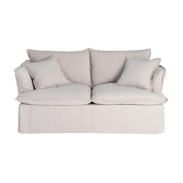 Sofá 2 Plazas Crema Tejido 181 X 103 X 72 cm