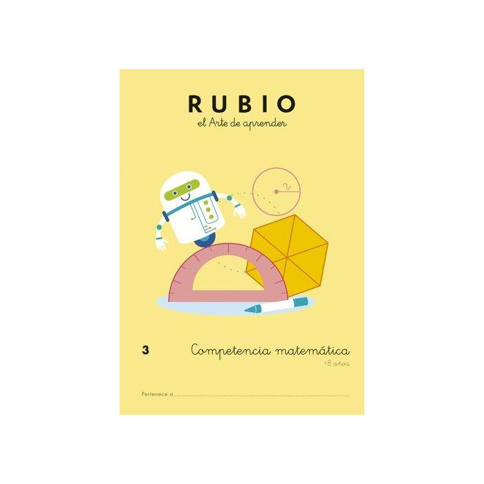 Cuaderno Rubio A4 Competencia Matematicas 3 (Set de 5)
