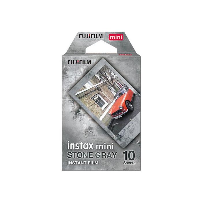 FUJIFILM Instax Mini Film 16754043, Película Instantánea, Color Gris Piedra, 10 Unidades 0 FUJIFILM Instax Mini Film 16754043, Película Instantánea, Color Gris Piedra, 10 Unidades 0