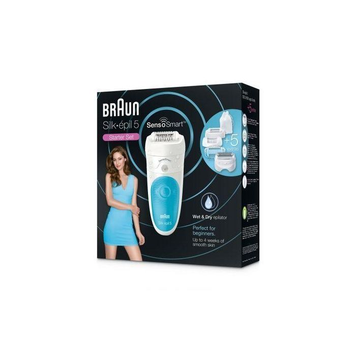 DEPILADORA BRAUN SILK-EPIL 5 5/890 WET AND DRY - INALÁMBRICA - TECNOLOGÍA SENSOSMART - USO SECO/MOJADO - 2 VELOCIDADES - 5 EXTRAS INCL. CABEZAL RASURA 3 DEPILADORA BRAUN SILK-EPIL 5 5/890 WET AND DRY - INALÁMBRICA - TECNOLOGÍA SENSOSMART - USO SECO/MOJADO - 2 VELOCIDADES - 5 EXTRAS INCL. CABEZAL RASURA 3