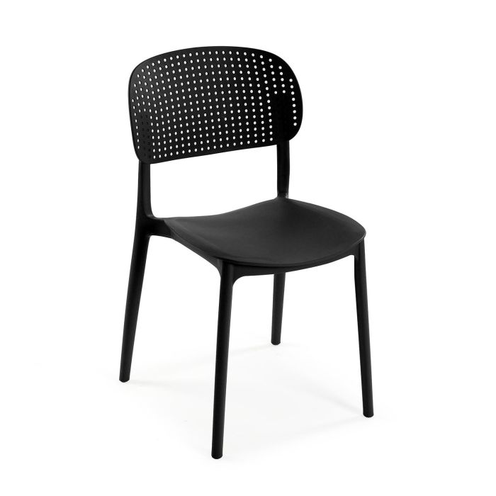 Silla De Comedor Negra Apilable Versa 41X80CM (4 Unidades) Silla De Comedor Negra Apilable Versa 41X80CM (4 Unidades)