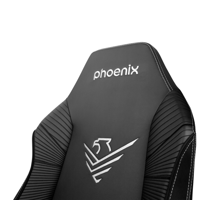 Phoenix technologies Silla Gaming Monarch XL Cuero Ergonómica Premium, Base Aluminio, Reposabrazos 4D, Reclinable 165°, Diseño Robusto para Sesiones Prolongadas 5