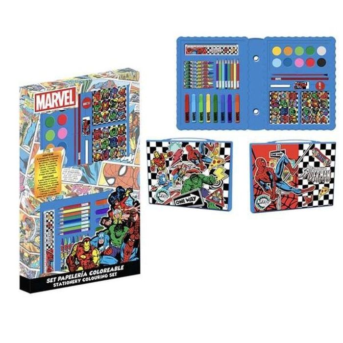 Set papelería coloreable caja avengers 26.7 x 45.3 x 3.0 cm 1 Set papelería coloreable caja avengers 26.7 x 45.3 x 3.0 cm 1