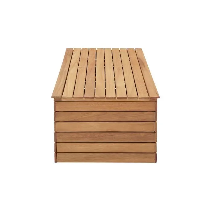 Cómoda de jardín 190L Madera de Eucalipto FSC Efecto Teca 48,5 x 109,5 x 37 cm 3