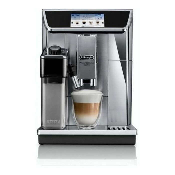 Delonghi ECAM 650.75.MS Cafetera Espresso Automática con Molinillo PrimaDonna Elite - Acero Inoxidable - 15 bares - 2L - 1450W