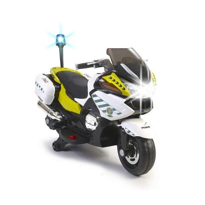 Feber Moto Batería Guardia Civil 12V Infantil con Luces y Sonidos 3+ Años (113x84x52 cm)