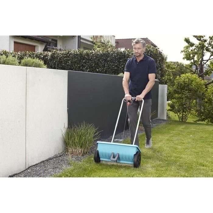 Gardena SpreaderL Esparcidor de Ruedas hasta 400 m², 54 cm ancho, 12.5 L, ajuste ergonómico, Stop-Flow 4 Gardena SpreaderL Esparcidor de Ruedas hasta 400 m², 54 cm ancho, 12.5 L, ajuste ergonómico, Stop-Flow 4