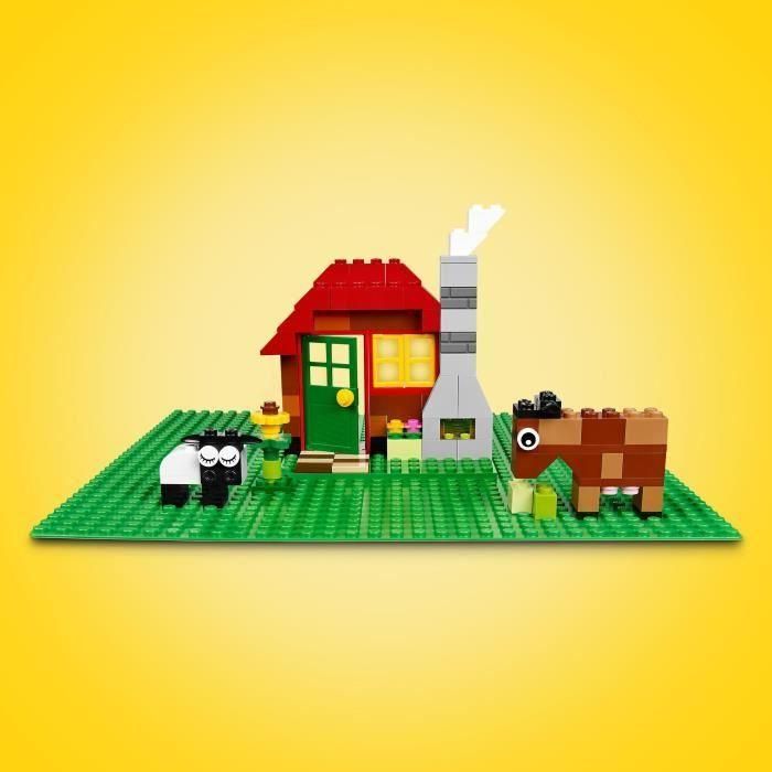 LEGO 11023 Classic Placa Base Verde 32x32 con Montantes para Construir, Ensamblar y Exhibir 2 LEGO 11023 Classic Placa Base Verde 32x32 con Montantes para Construir, Ensamblar y Exhibir 2
