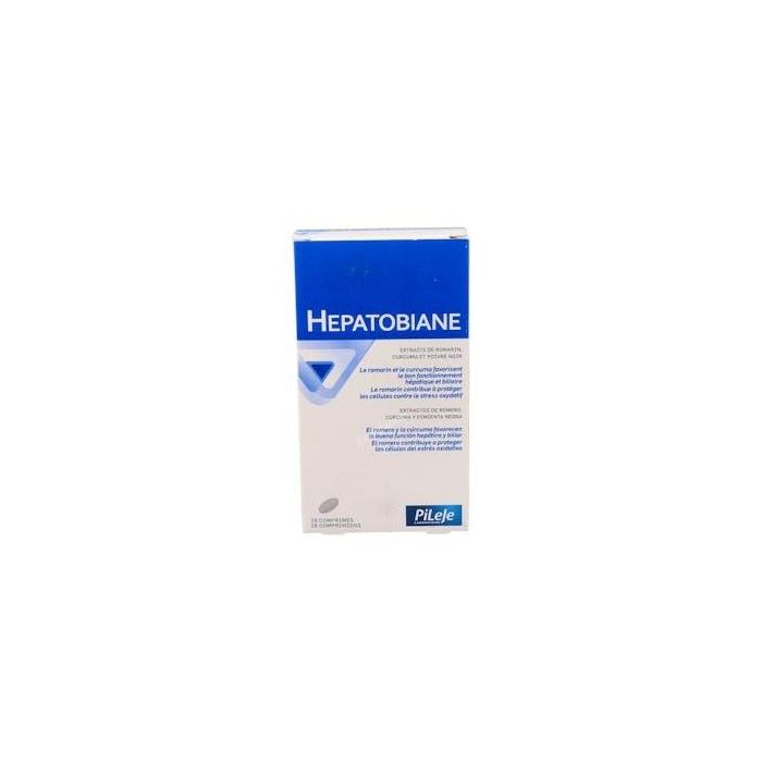 PILEJE Hepatobiane 28 Comprimidos - Romero y Cúrcuma para Función Hepática y Biliar