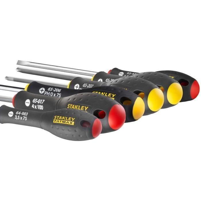 Juego de 6 Destornilladores - STANLEY FATMAX - FMHT0-62626 - Electricista + Phillips 2 Juego de 6 Destornilladores - STANLEY FATMAX - FMHT0-62626 - Electricista + Phillips 2