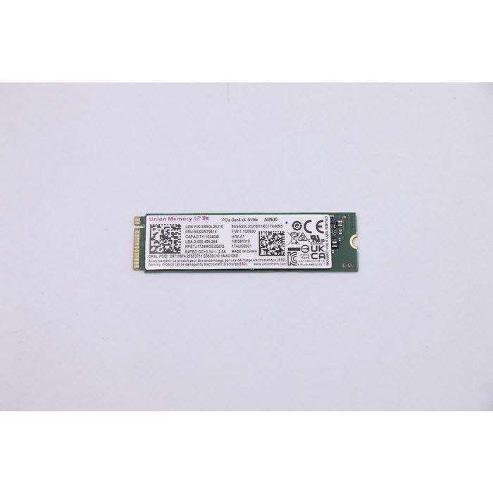 Lenovo 1TB M.2 SSD, PCIe 4.0 x4 interface, NVMe technology, read speeds up to 3500 MB/s, supports OPAL security features. Lenovo 1TB M.2 SSD, PCIe 4.0 x4 interface, NVMe technology, read speeds up to 3500 MB/s, supports OPAL security features.