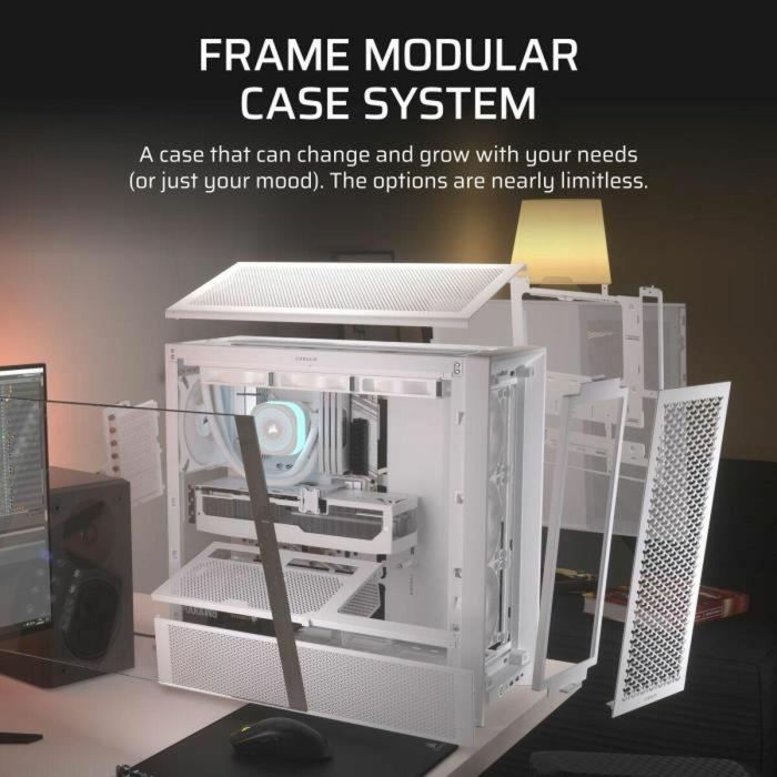 Corsair CC-9011313-WW Caja para PC Semitorre Frame 4000D RS Blanca 4