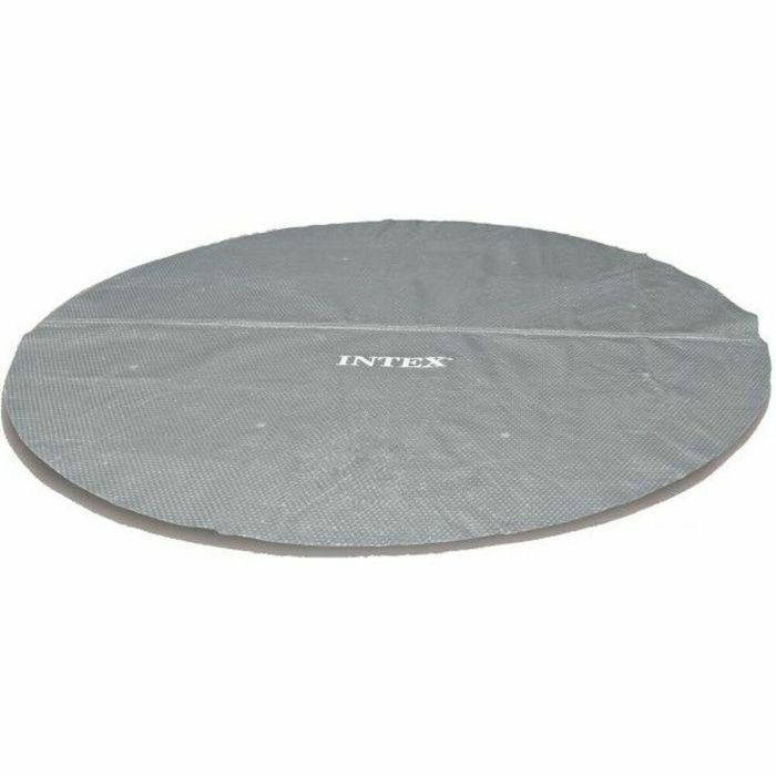 Intex Cubierta de Burbujas Reforzada Redonda Ø 4,27 m 270 micras para Piscinas Tubulares/Autoportantes Gris. Manta Térmica Aislante.