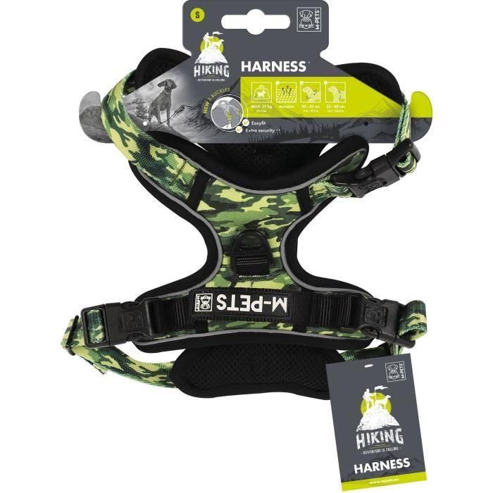 Arnés - M MASCOTAS - SENDERISMO - Camuflaje S - Tejido acolchado - Clip de seguridad - Asa - Correa trasera/delantera 1 Arnés - M MASCOTAS - SENDERISMO - Camuflaje S - Tejido acolchado - Clip de seguridad - Asa - Correa trasera/delantera 1