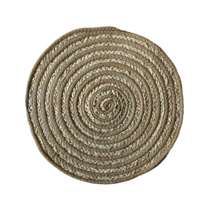 Salvamantel Versa Beige Poliéster Algodón 38 x 1 x 38 cm