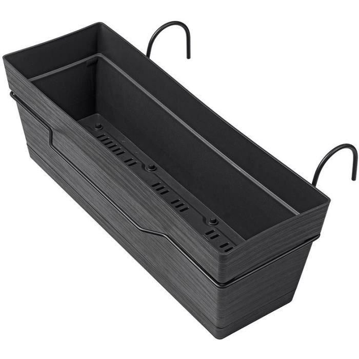 Jardinera - DEROMA - Save R Jardiniere Kit - 10L - 49cm - Gris oscuro Jardinera - DEROMA - Save R Jardiniere Kit - 10L - 49cm - Gris oscuro