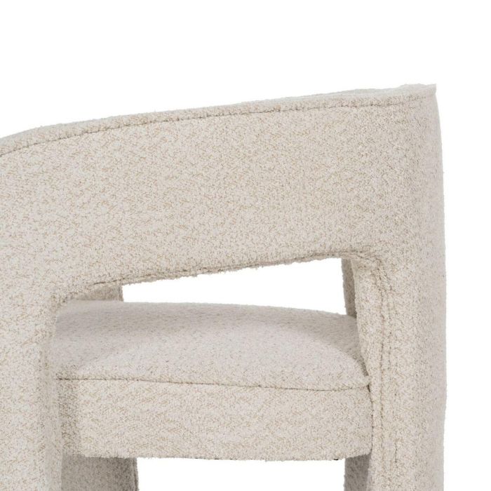 Silla de Comedor Beige Poliéster 69 x 66 x 73 cm 2