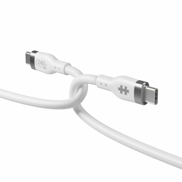 HYPER HJ4002WHGL Cable USB 2.0 - 2 m USB C a USB C - Blanco 2 HYPER HJ4002WHGL Cable USB 2.0 - 2 m USB C a USB C - Blanco 2