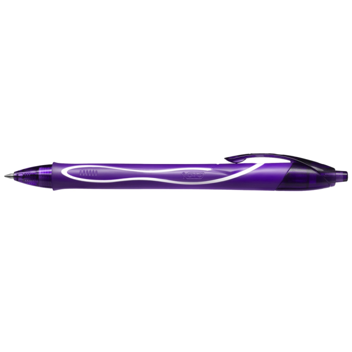 Bic Gelocity Quick Dry Bolígrafo Retráctil Tinta Gel Purpura Punta 0,7 mm 1