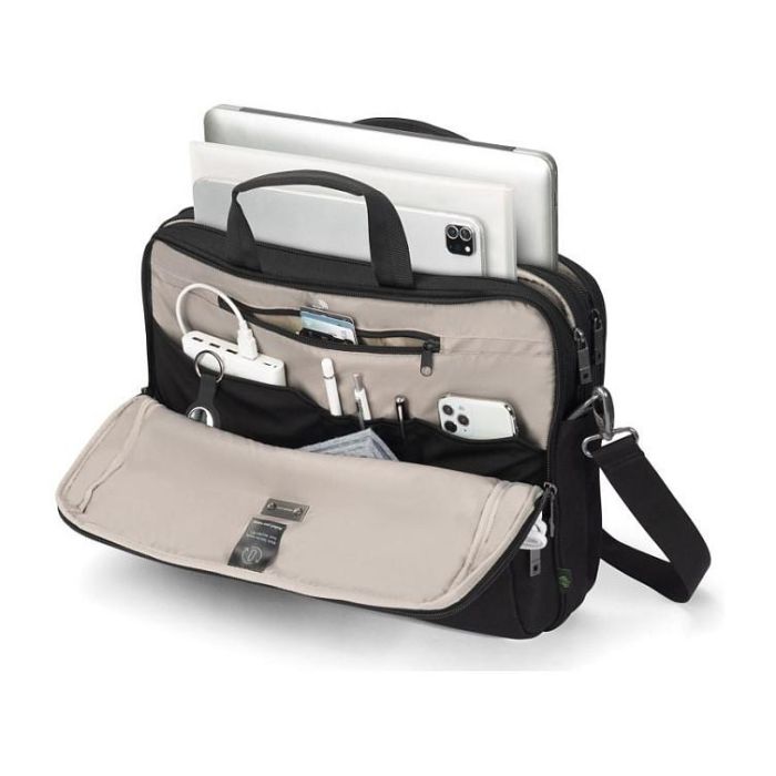 DICOTA D32166-RPET Maletín para portátil de 16 pulgadas, Poliéster Reciclado, Negro 10 DICOTA D32166-RPET Maletín para portátil de 16 pulgadas, Poliéster Reciclado, Negro 10