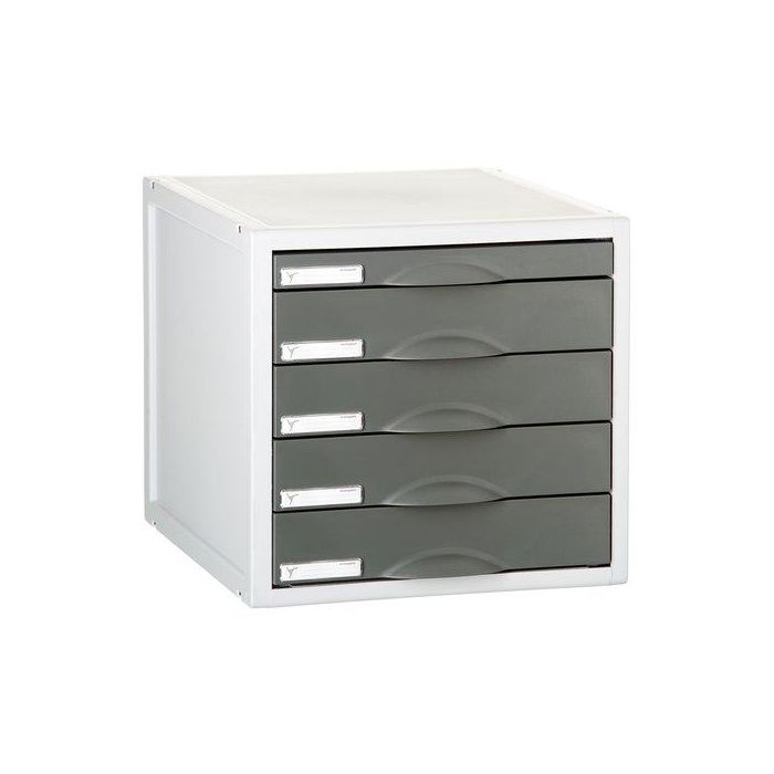 Archivo 2000 8405C GF Módulo Archisystem 5 Cajones 356x316x303 mm Poliestireno Reciclado Grafito