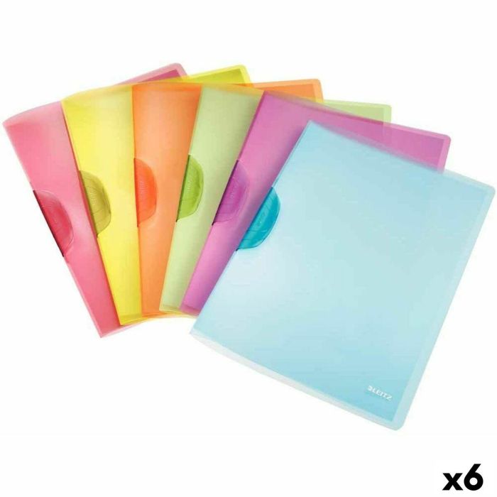 Dosier Leitz ColorClip Rainbow Multicolor A4 (6 Unidades) 1 Dosier Leitz ColorClip Rainbow Multicolor A4 (6 Unidades) 1