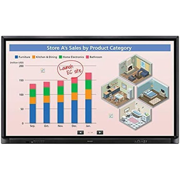 Monitor Videowall NEC PN-70HC1E 3840 x 2160 px 70" LCD 3