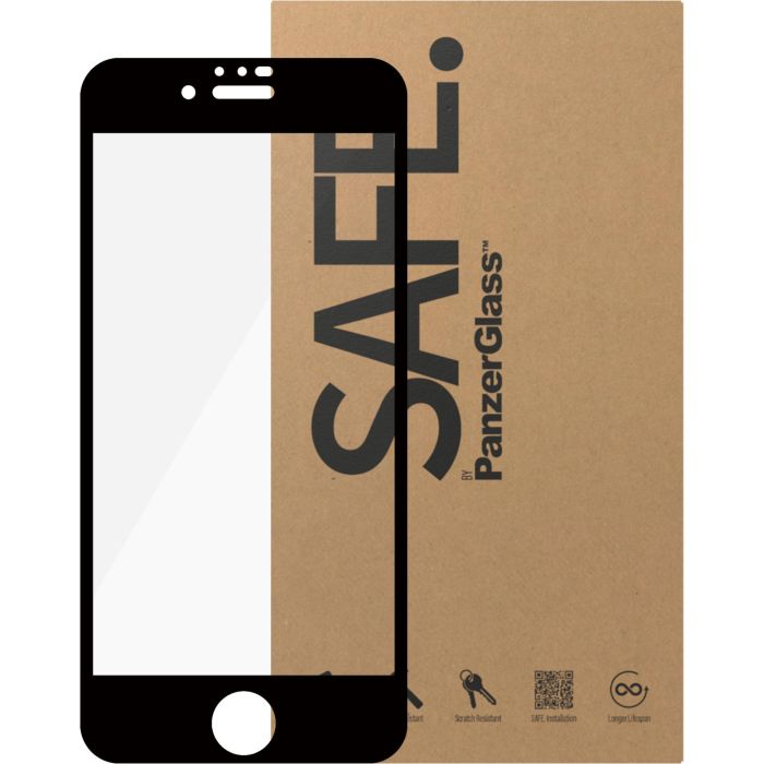 PanzerGlass SAFE. *BULK Protector de Pantalla para Apple iPhone 6/6s/7/8/SE 2020/SE 2022 Ultra-Wide Fit 2
