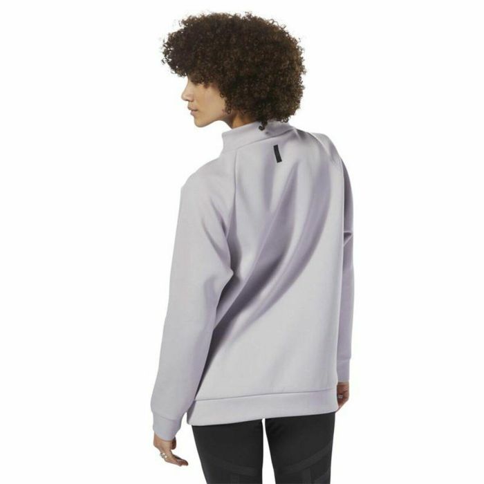 Sudadera sin Capucha Mujer Reebok Training Supply Crew Gris claro XS 4