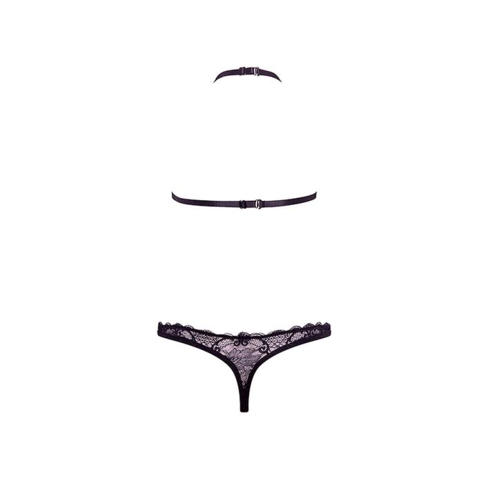 Conjunto de Lencería Barely Bare Negro Talla única 3 Conjunto de Lencería Barely Bare Negro Talla única 3