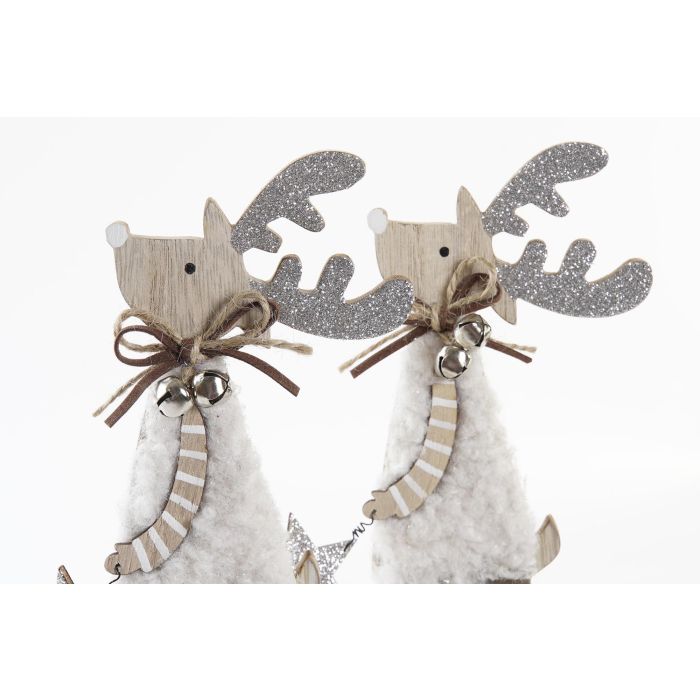 DKD Home Decor Figura Decoración Navidad Reno Alpina Blanco Rojo, Mdf y Poliéster, 4x20.5x8 cm (12 Unidades) 1 DKD Home Decor Figura Decoración Navidad Reno Alpina Blanco Rojo, Mdf y Poliéster, 4x20.5x8 cm (12 Unidades) 1
