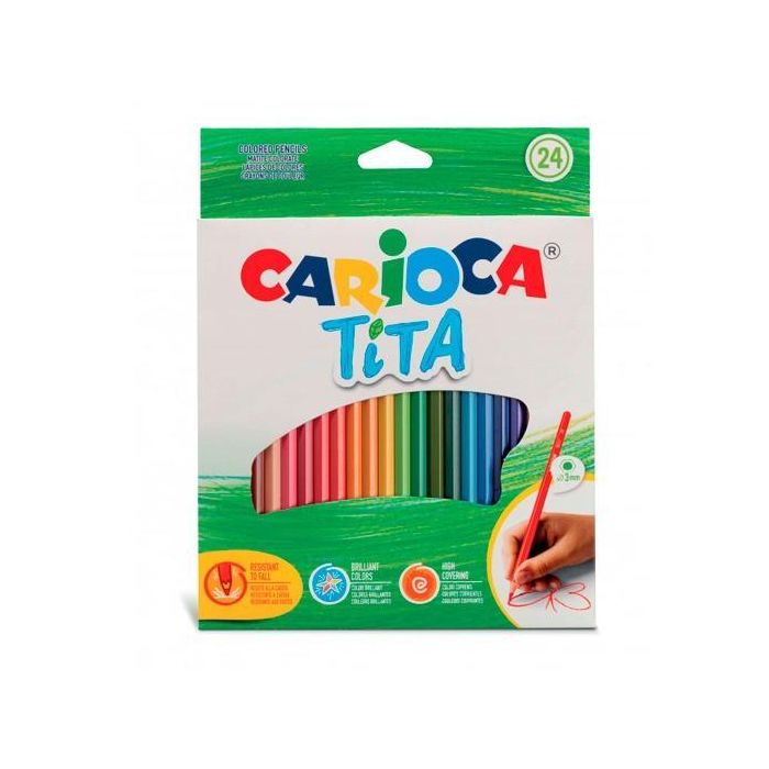 Carioca Lápices De Colores Tita Surtidos Estuche 24 Ud Carioca Lápices De Colores Tita Surtidos Estuche 24 Ud