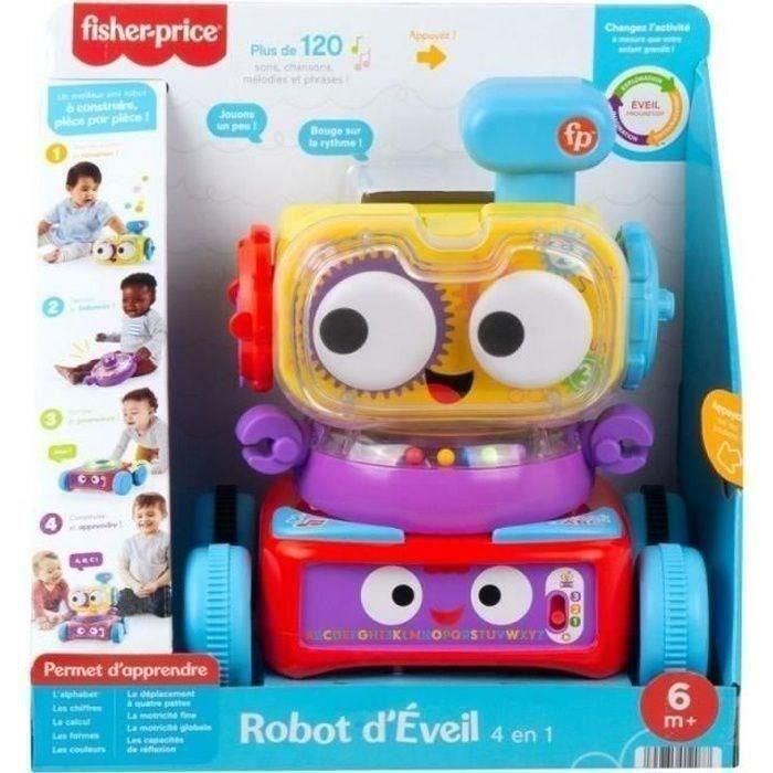 Fisher-Price - Jo the Robot 4 en 1 - Juguete de aprendizaje temprano - A partir de 6 meses Fisher-Price - Jo the Robot 4 en 1 - Juguete de aprendizaje temprano - A partir de 6 meses