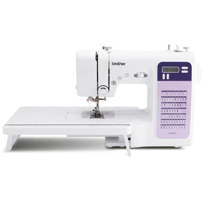 Brother FS70WTx Máquina de coser electrónica con 70 puntadas, enhebrador de agujas, pantalla LCD, brazo libre y amplio espacio de trabajo. 1 Brother FS70WTx Máquina de coser electrónica con 70 puntadas, enhebrador de agujas, pantalla LCD, brazo libre y amplio espacio de trabajo. 1