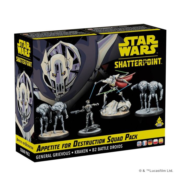 Atomic Mass Games SWP05 Star Wars Shatterpoint Juego de Mesa Hambré de Destrucción Pack Escuadra General Grievous 0 Atomic Mass Games SWP05 Star Wars Shatterpoint Juego de Mesa Hambré de Destrucción Pack Escuadra General Grievous 0