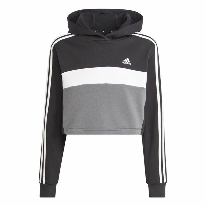 Chándal Mujer Adidas Tiberio 3- Stripes Colorblock Negro Gris 6 Chándal Mujer Adidas Tiberio 3- Stripes Colorblock Negro Gris 6