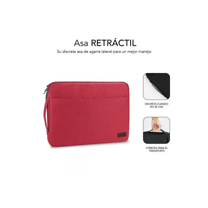 SUBBLIM Maletin Urban Laptop Sleeve 15,6" Red 2 SUBBLIM Maletin Urban Laptop Sleeve 15,6" Red 2