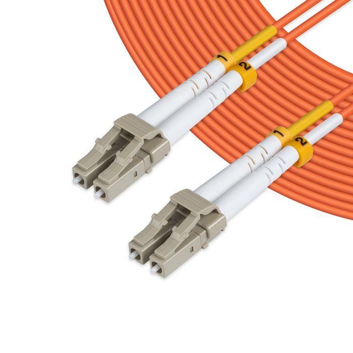 MicroConnect Optical Fibre Cable, LC-LC, Multimode, Duplex, OM2 (Orange) 2m 1
