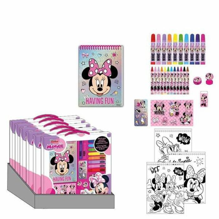 Conjunto de papelería coloreable minnie 30.0 x 30.0 x 2.5 cm 2