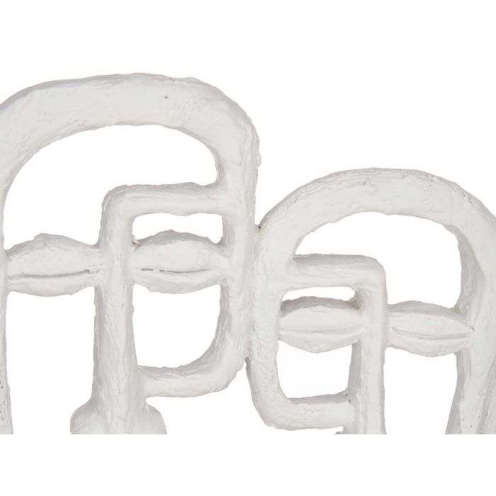 Cara Doble Con Base Blanco Giftdecor 27x32.5x10.5 cm - Poliresina (4 Unidades) 2 Cara Doble Con Base Blanco Giftdecor 27x32.5x10.5 cm - Poliresina (4 Unidades) 2