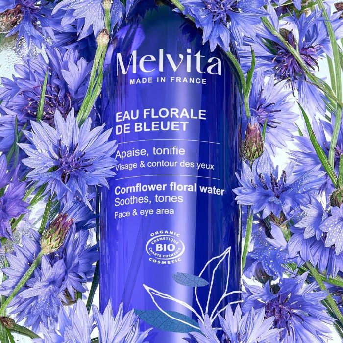 Melvita Agua Floral de Aciano Bio 200ml - Tónico Facial Descongestionante y Calmante para Contorno de Ojos Cansados y Desmaquillar 3